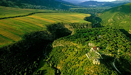 View of the Dmanisi Archaeological Site - click to open an article Dmanisi: Unveiling the Past of Humanity