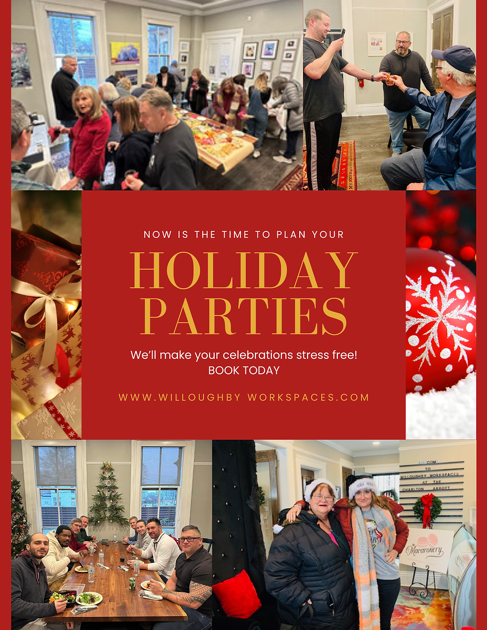 Holiday Parties at Willoughby Workspaces