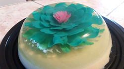 Pastel de gelatina 3d