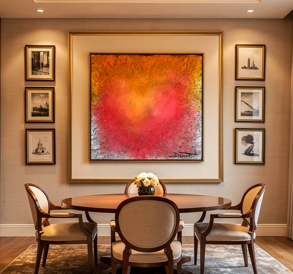 Love energy | Original abstract oil on canvas | Steph Doucet