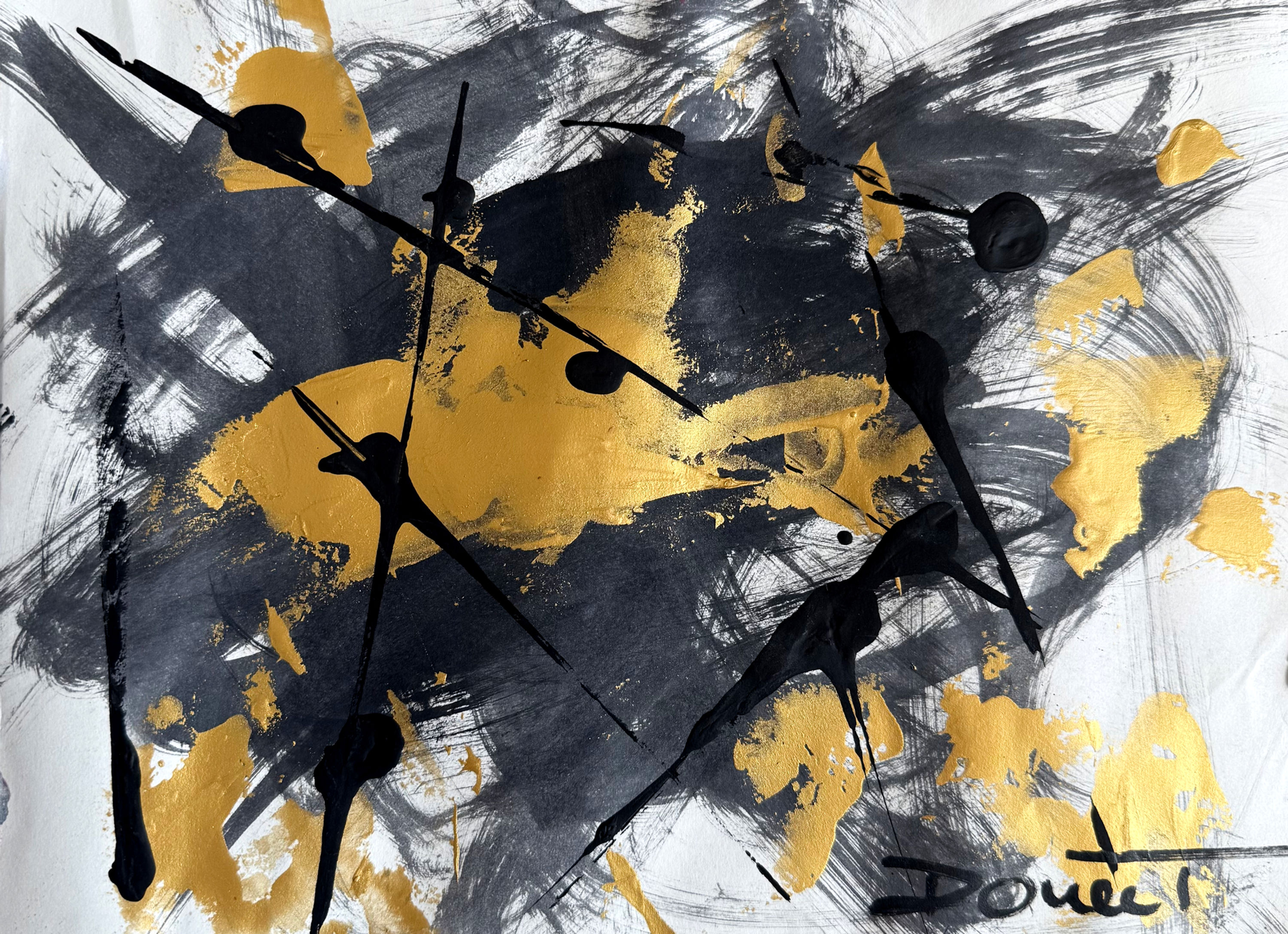 Intensity I | Original abstract acrylic painting on canvas | Steph Doucet
