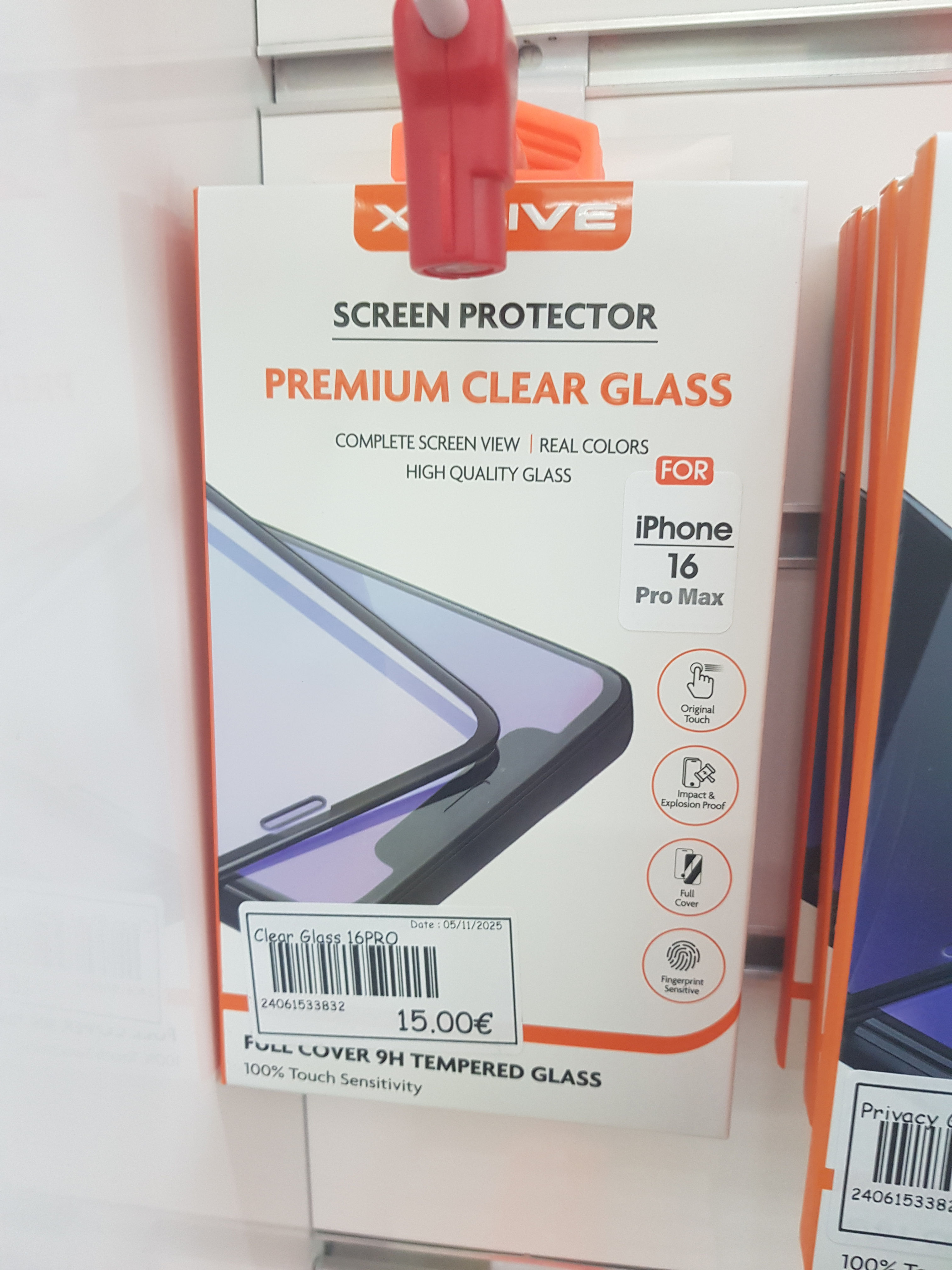 Clear Glass 16pro max