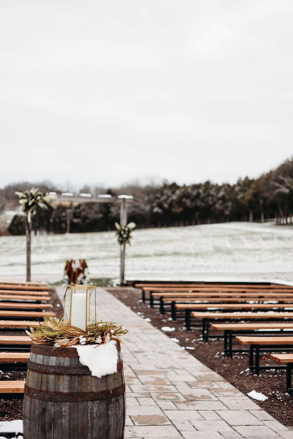 Outdoor ceremony at Wicked Pony Ranch