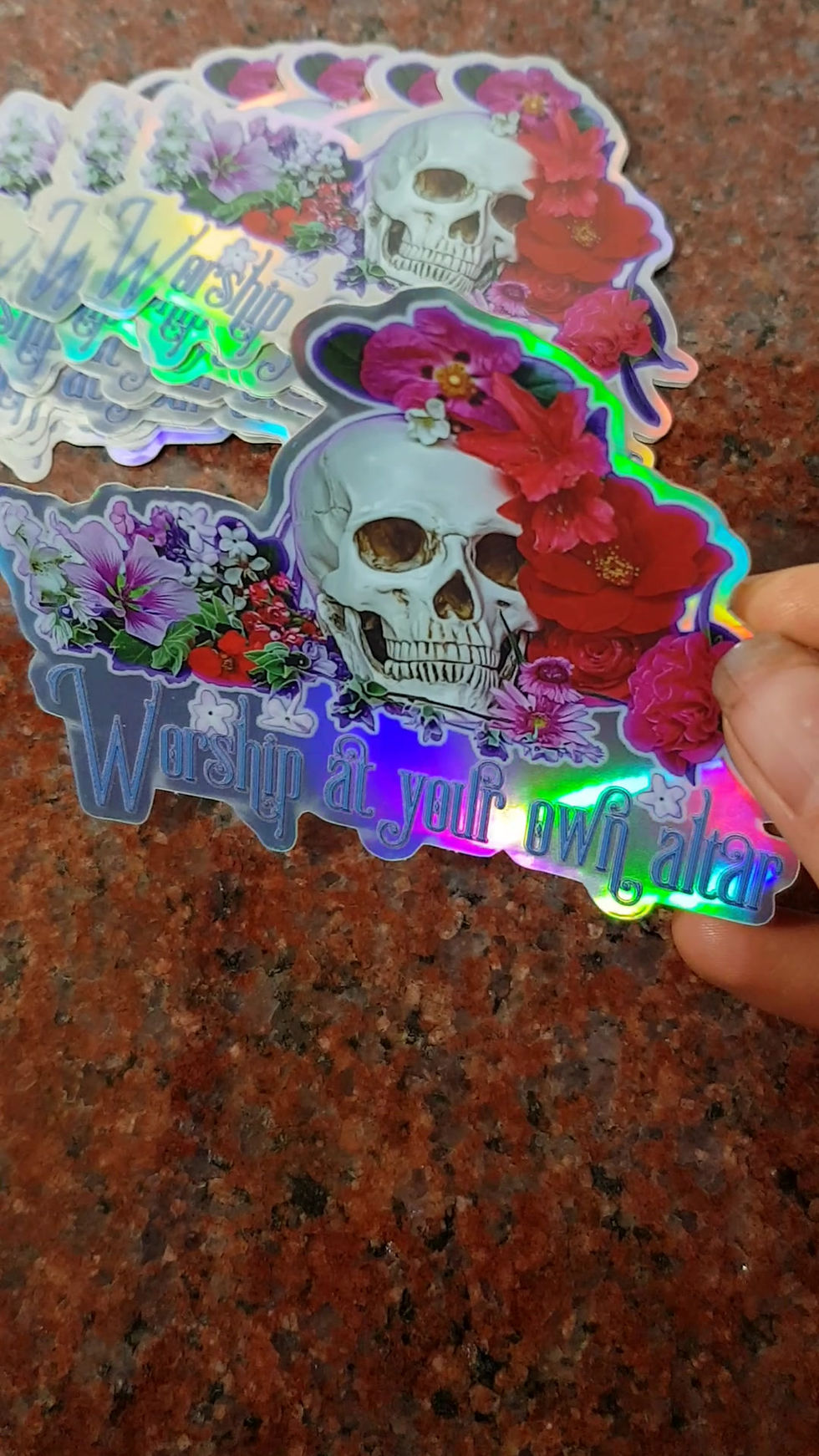 Thumbnail: Worship at Your Own Altar | Holographic Sticker