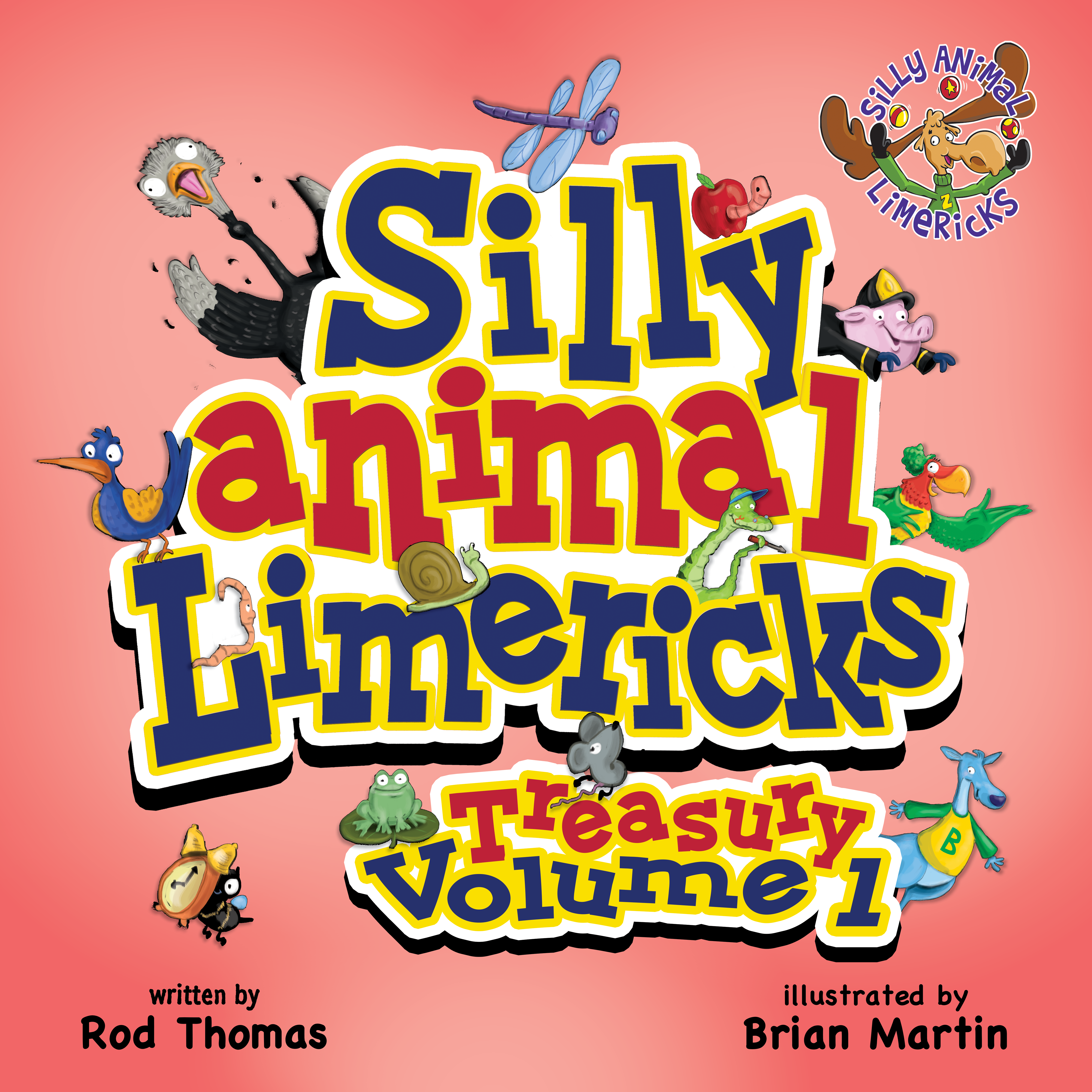 Treasury – Volume 1 book cover, Silly Animal Limericks™