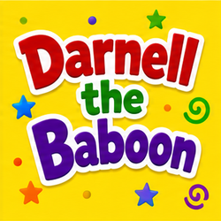 Darnell the Baboon book cover, Silly Animal Limericks™