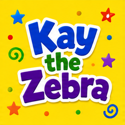 Kay the Zebra book cover, Silly Animal Limericks™