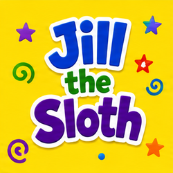 Jill the Sloth book cover, Silly Animal Limericks™