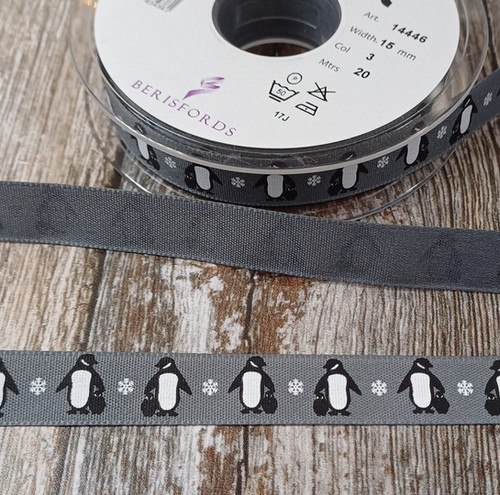 Penguin Ribbon 15mm Wide - Sold By The Meter | Sew Unique