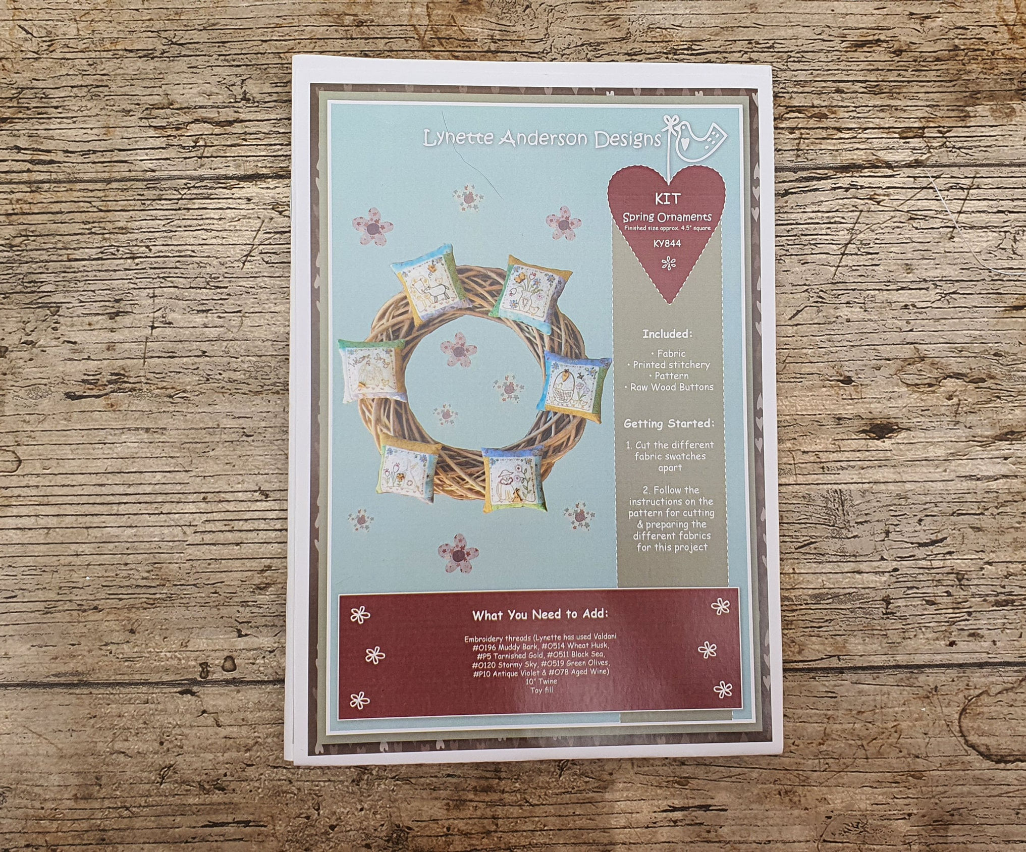 Lynette Anderson Designs Spring Ornaments Kit