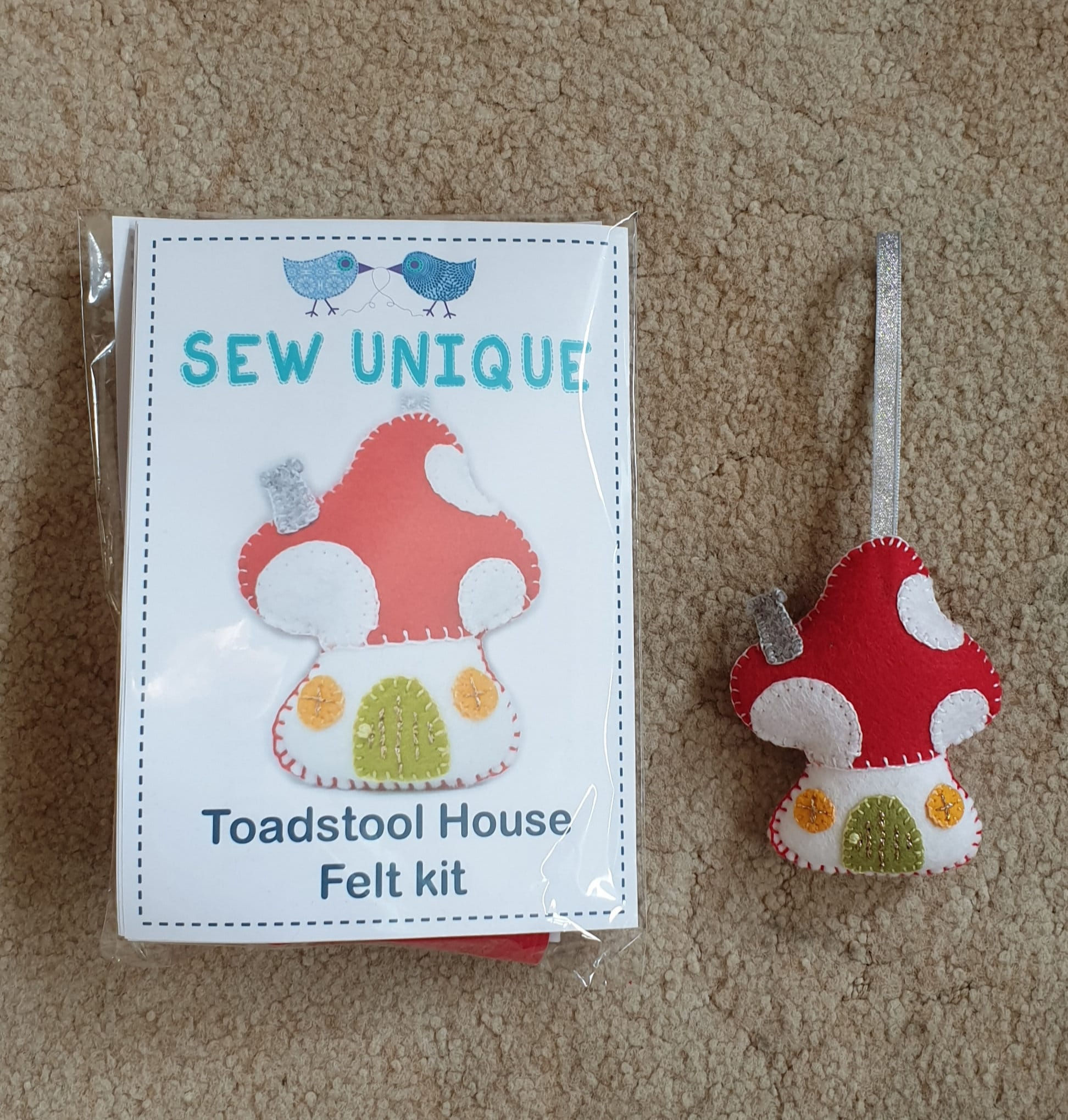 Make Your Own Cute Toadstool House / Hand Sewing Kit