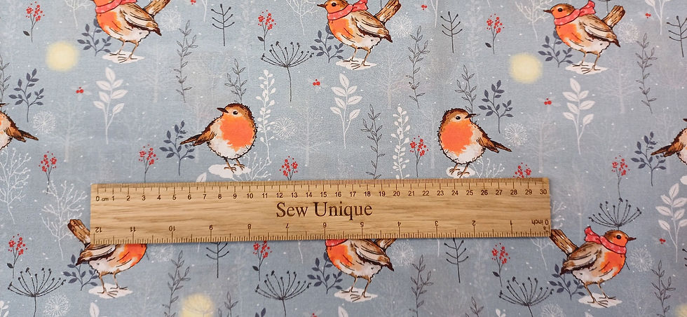 Thumbnail: Winter Moon Christmas Fabric- Sold By The FQ