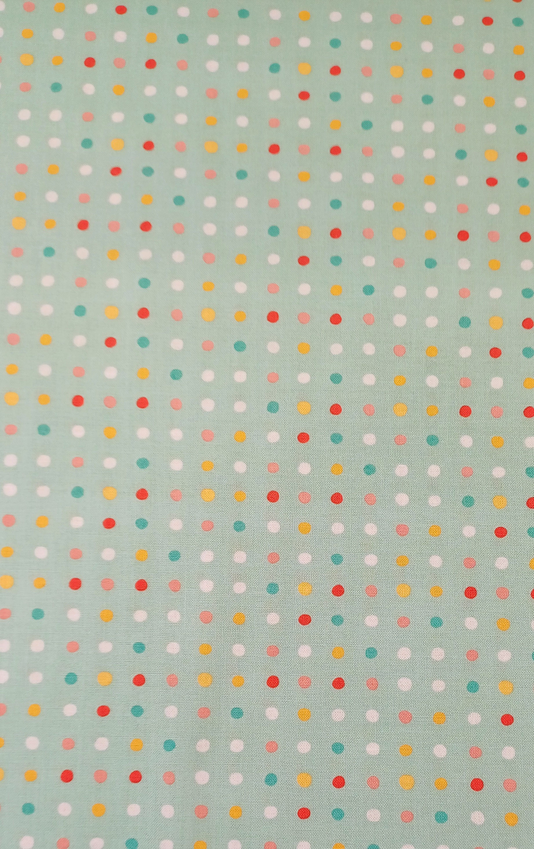 Mushroom Blooms -Polkie Dota Teal- Sold By The FQ