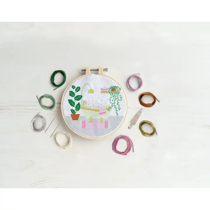 Thumbnail: Simply Make Cross Stitch Craft Kit - Pamper Time Design