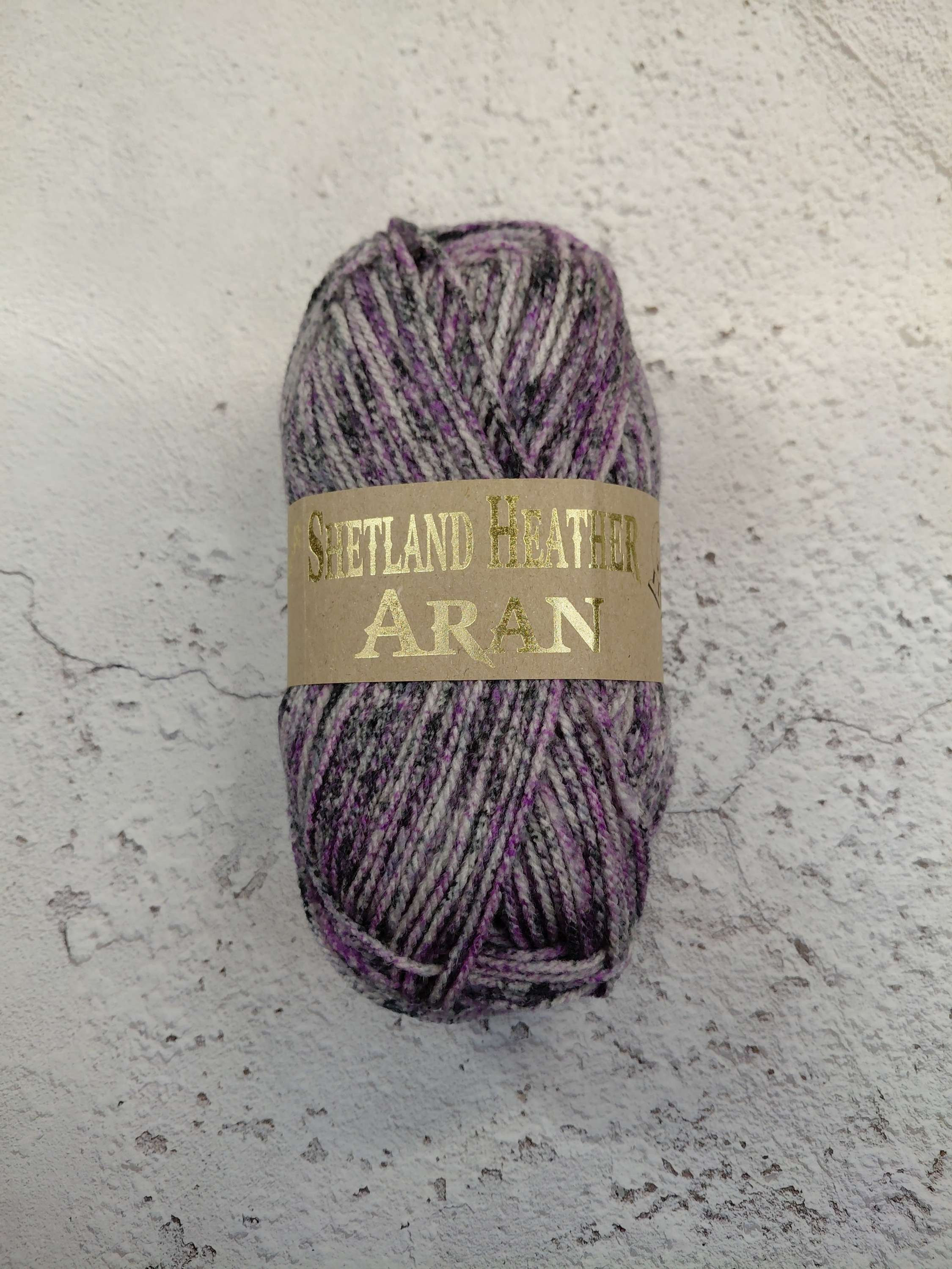 Woolcraft Shetland Heather Aran 100g - Lavender Fields - Shade 36