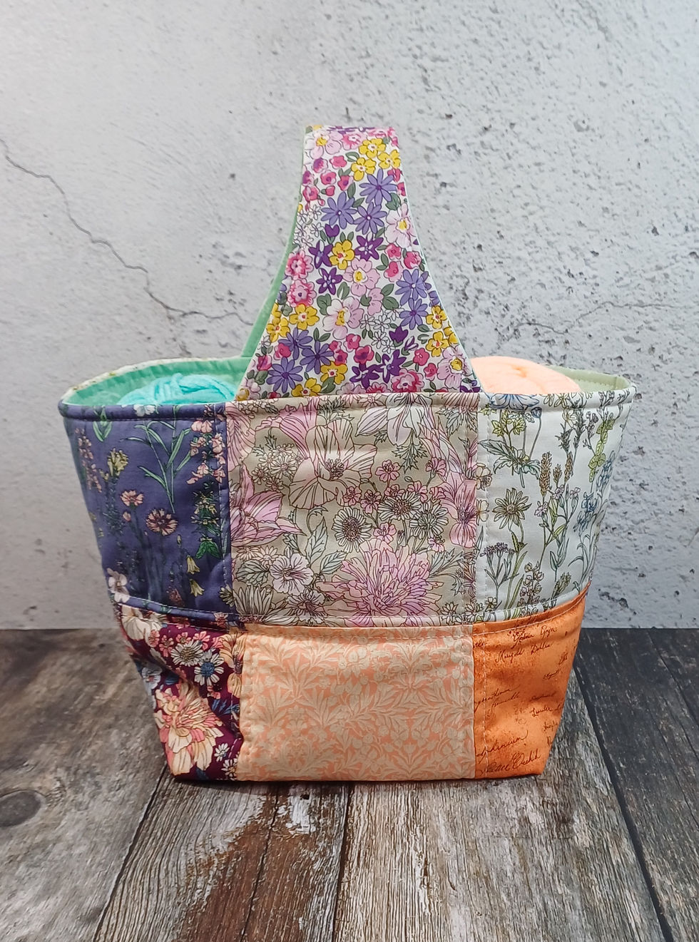 Thumbnail: Patchwork Small/ Medium Basket #1