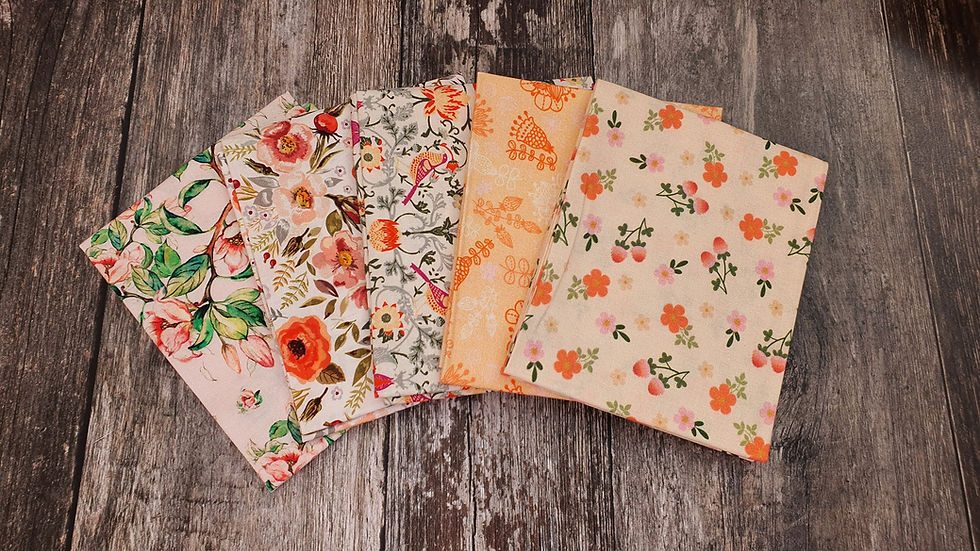 Beautiful Florals 5 Piece Fat Quarter Bundle