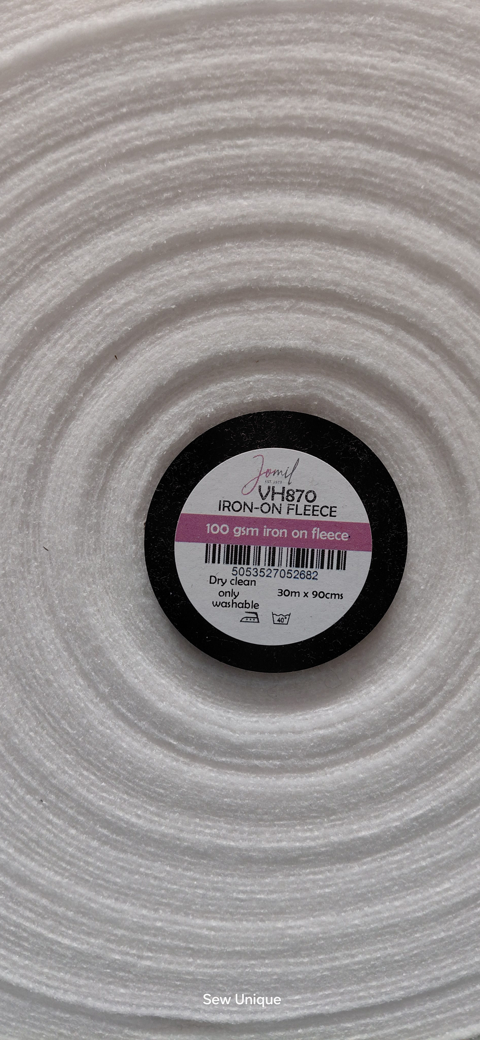 Jomil Iron on  Fleece VH870  - 90cm Wide - Sold By The Meter