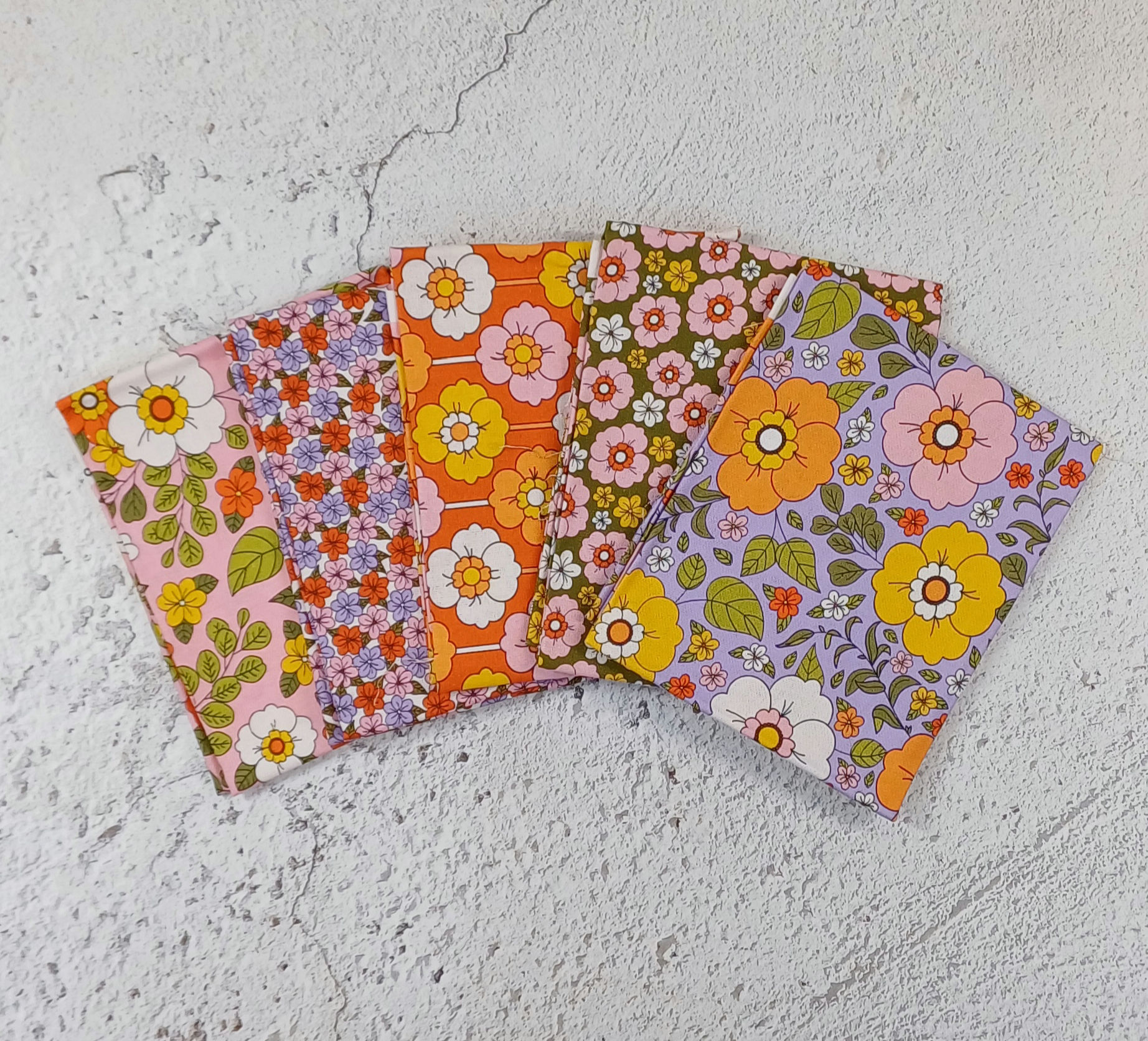 Groovy Florals - Fat Quarter Bundle