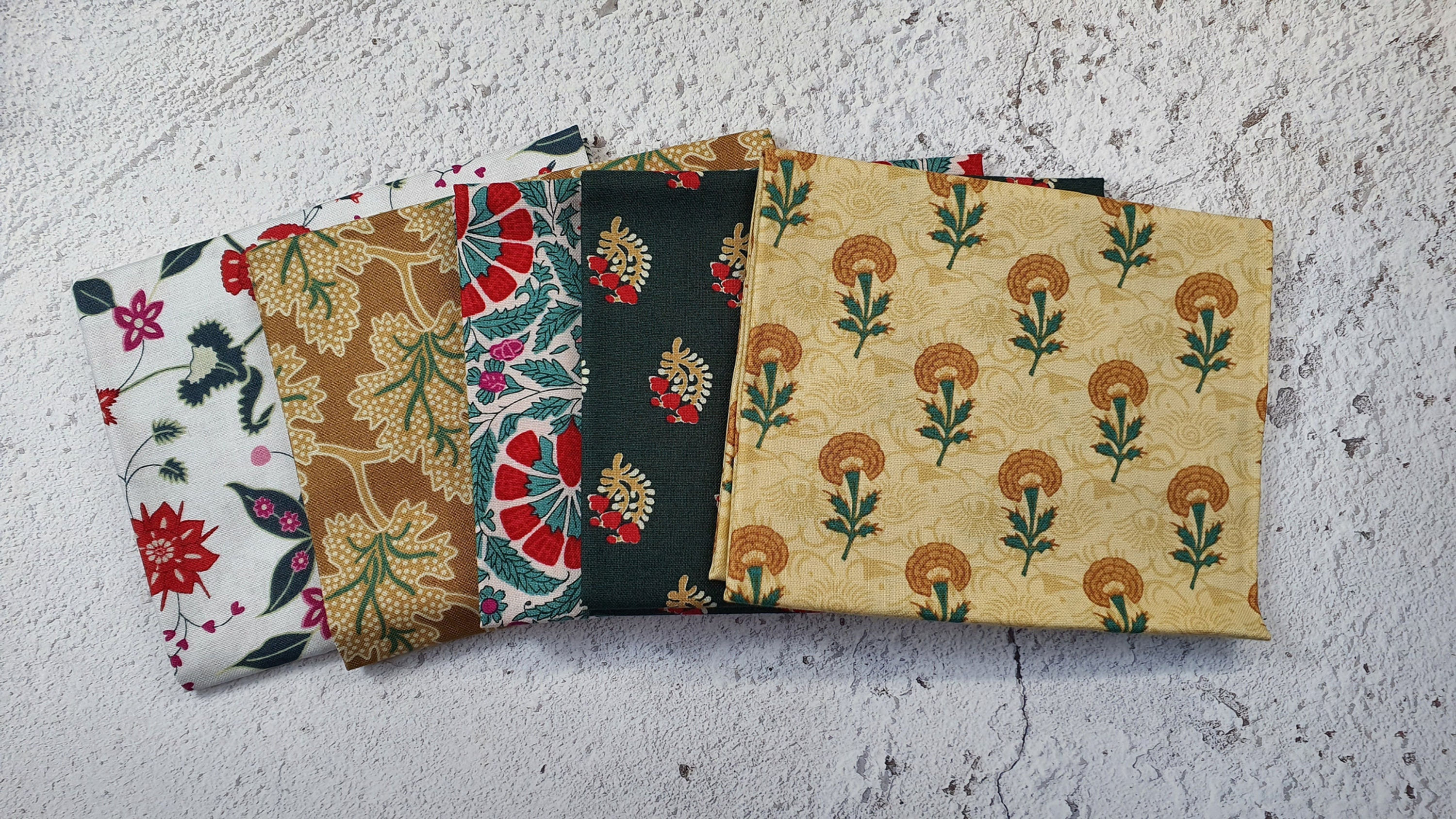 V&A Indian Summer 5 Piece Fabric Bundle White