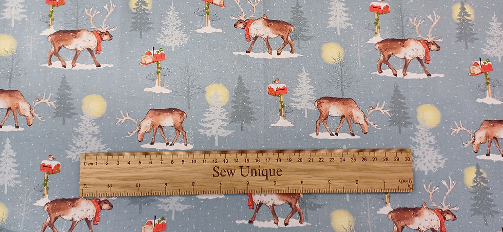 Thumbnail: Christmas Fabric - Winter Moon - Winter - Fat Quarter Bundle