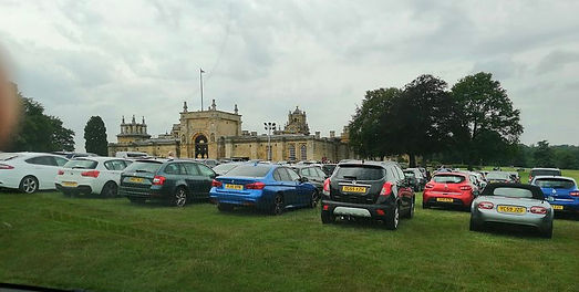 Car parking on grass