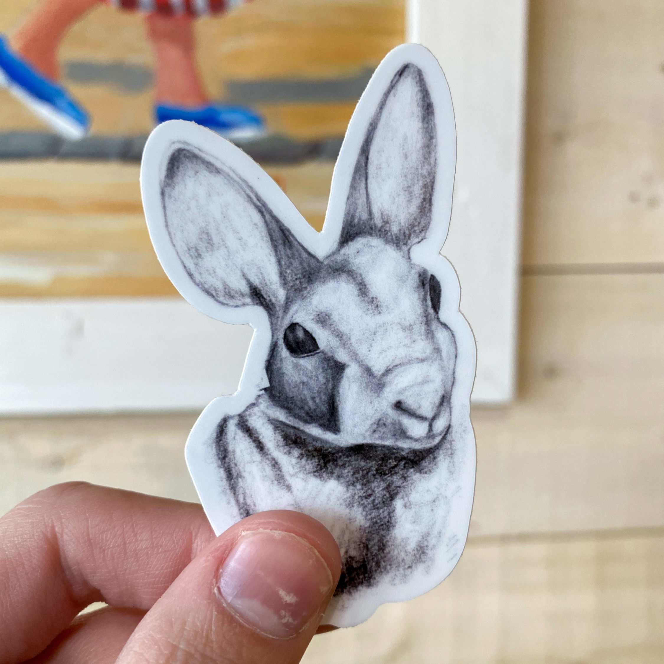 Long Eared Rabbit | Sticker