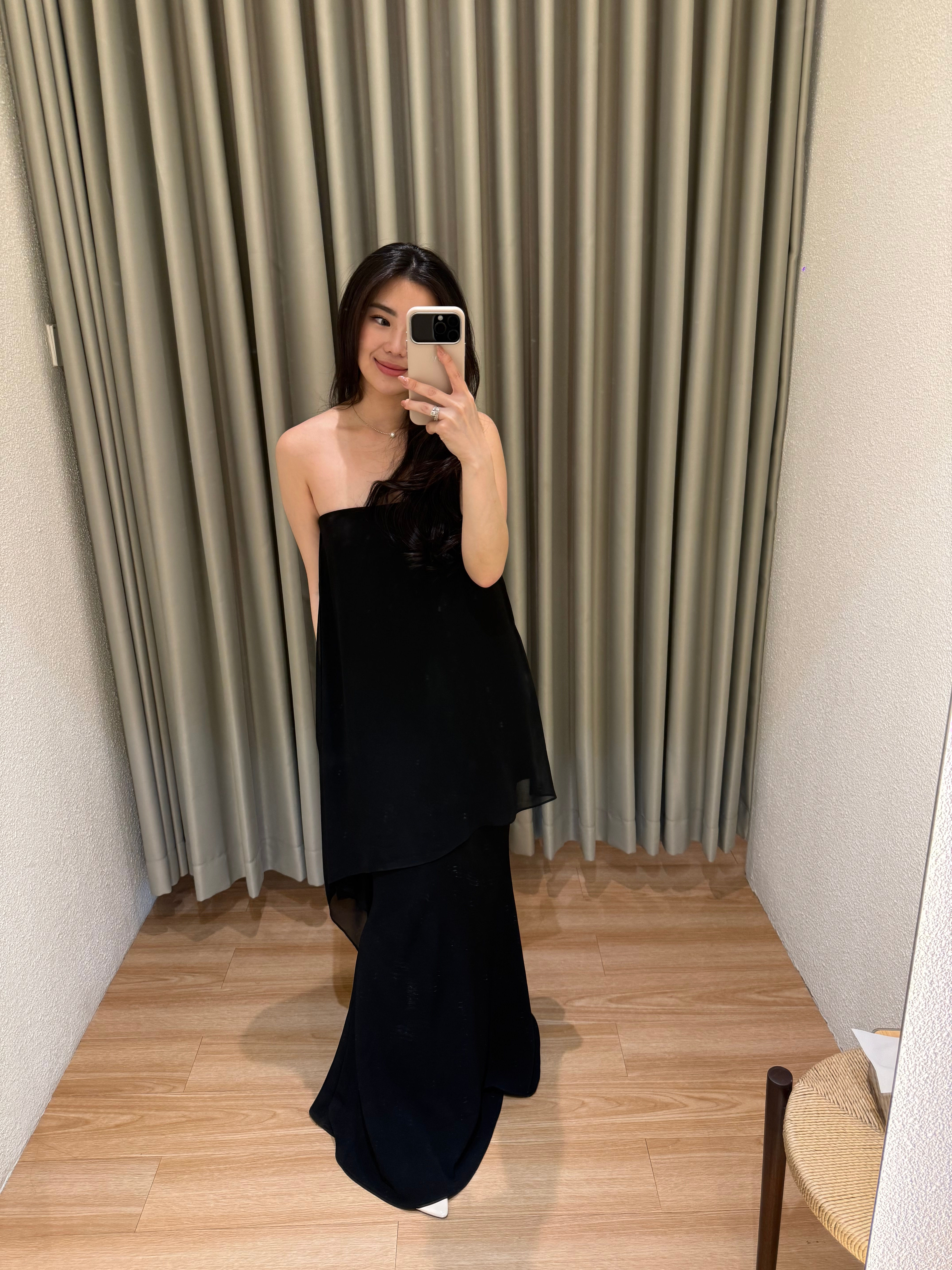 VT04 - Vietnam Brand Ivelle Black Long Dress