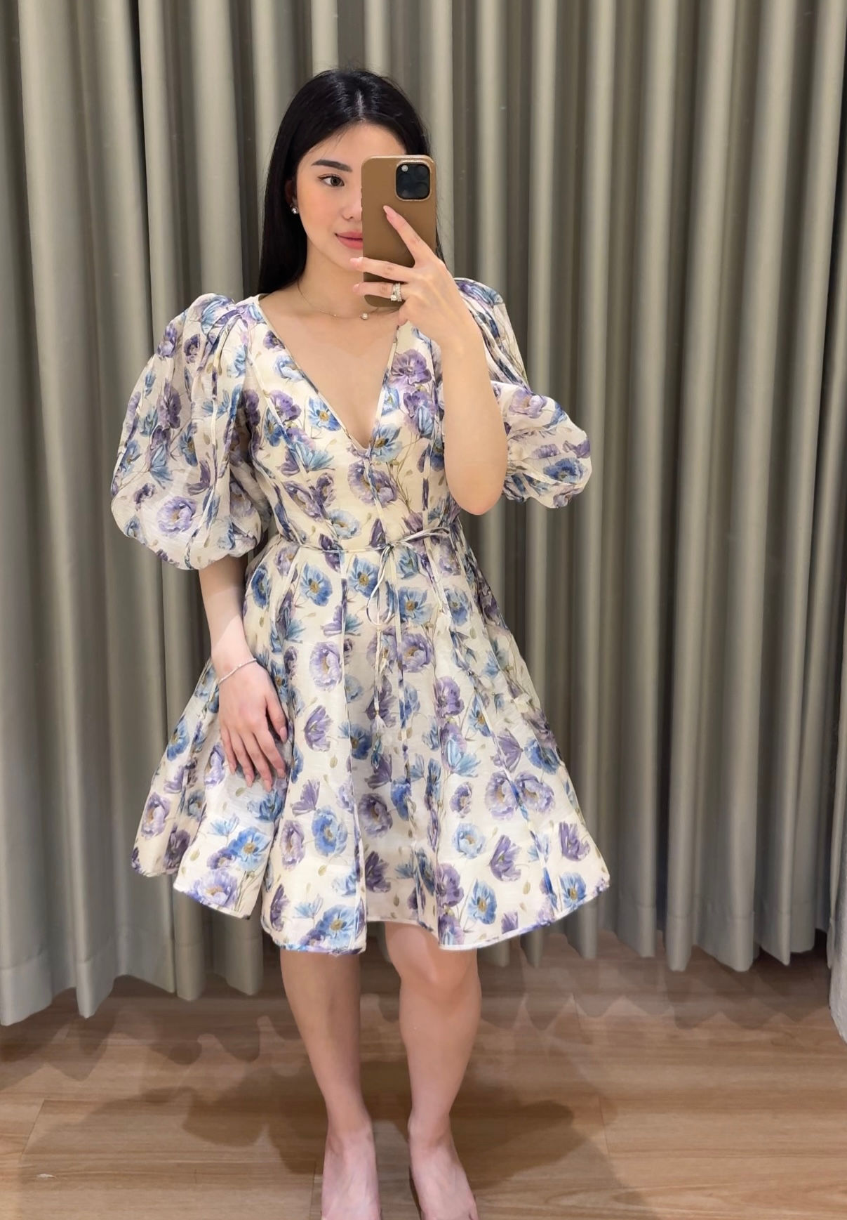 ZM55 - Tama Puff Sleeve Mini Dress