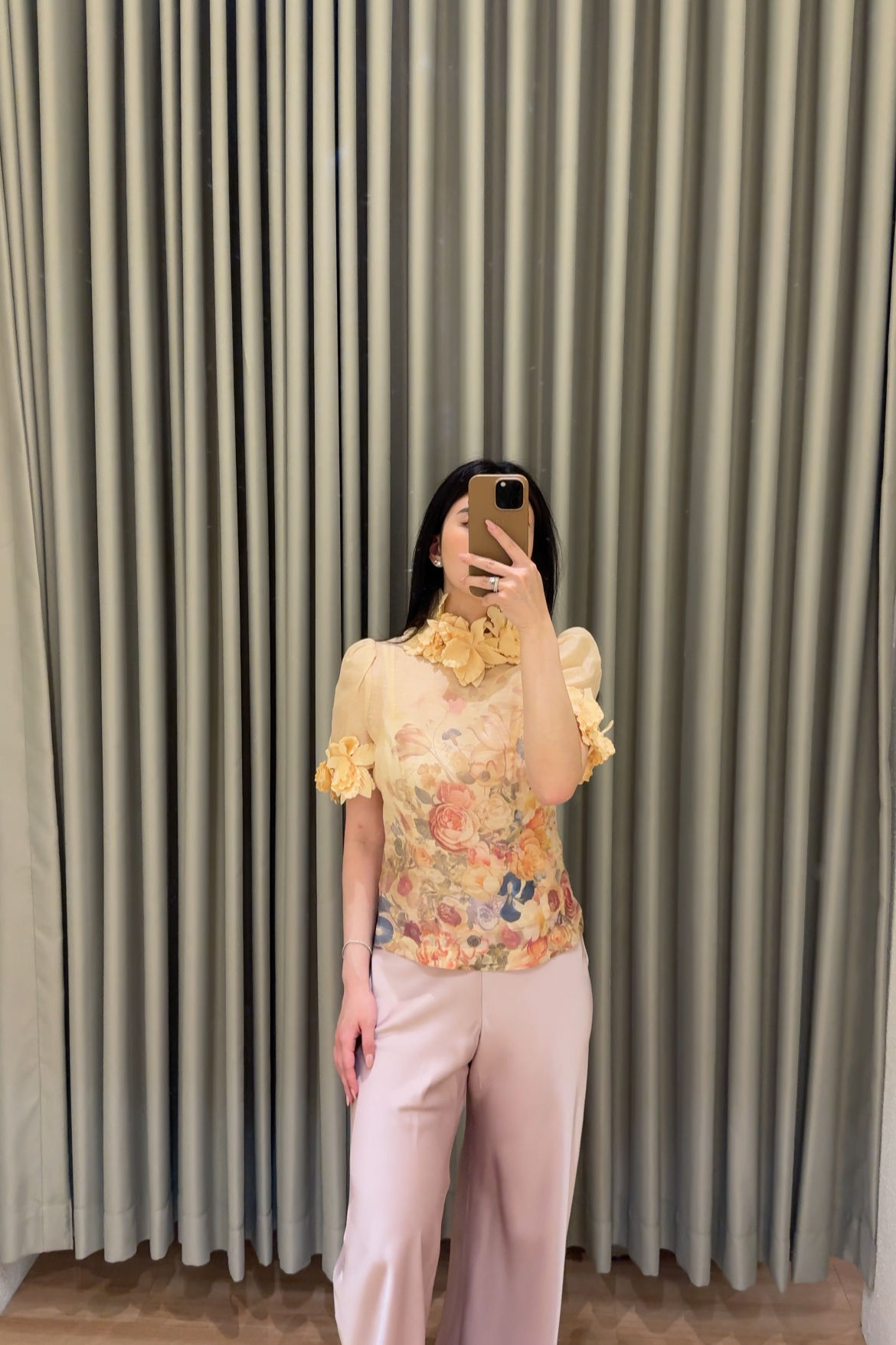 ZM52 - Zimmermann Luminosity Liftoff Flower Top in Cream