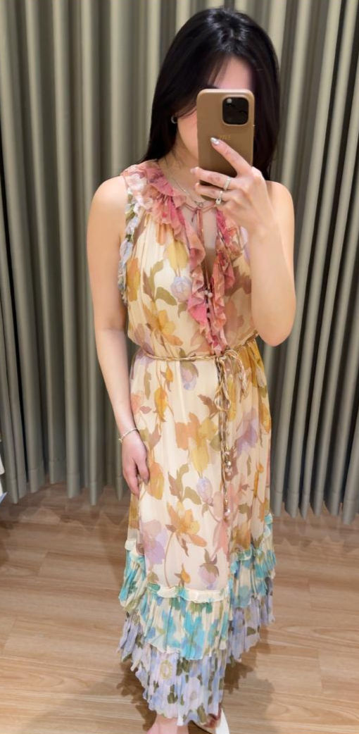 Thumbnail: ZM38-Zimmermann Multicolour ruffled dress