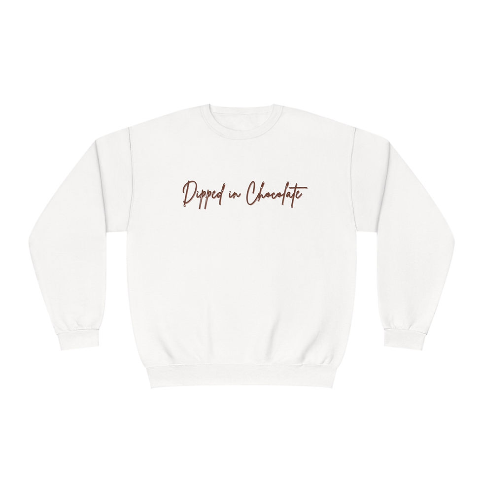 Thumbnail: Dipped In Chocolate - Cozy and Stylish Unisex Sweatshirt for Chocolate Lovers