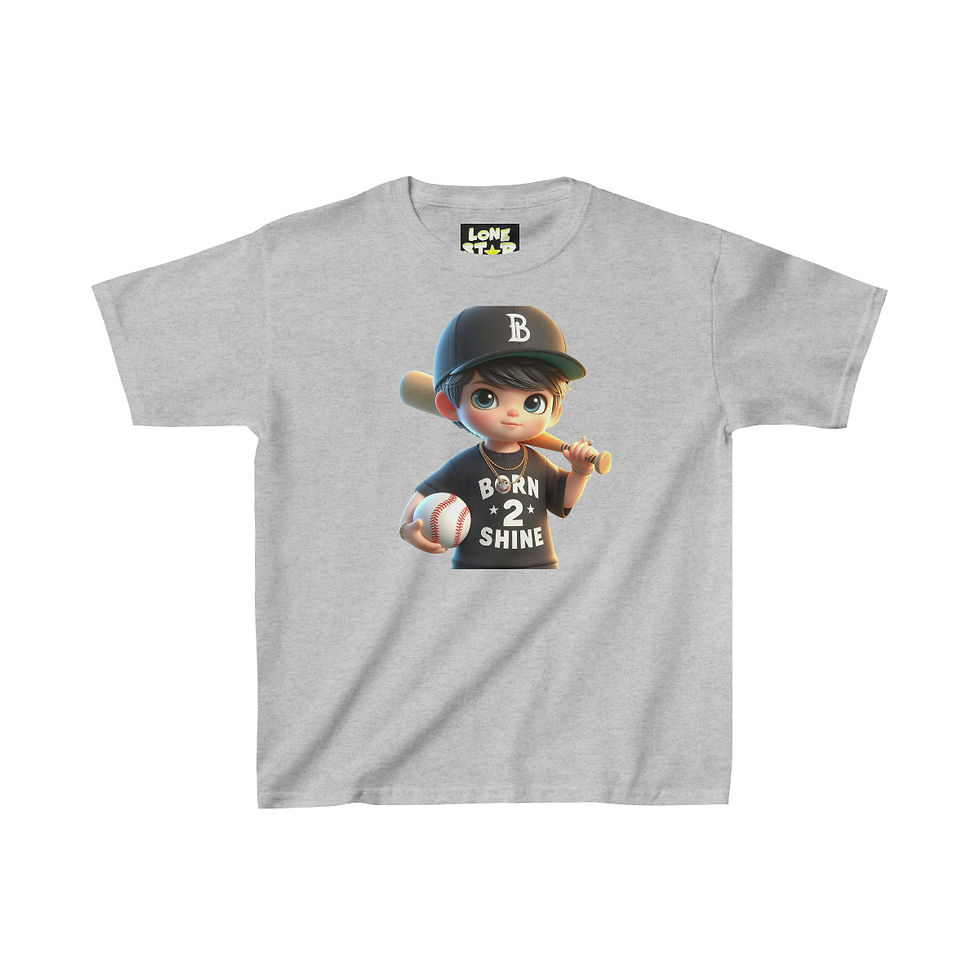 Thumbnail: Young Boy Baseball Player Born 2 Shine Tee 