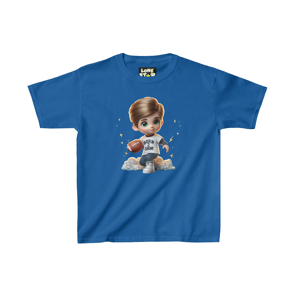 Thumbnail: Young Boy Running with a Football Born 2 Shine Tee 