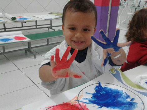 Pintura com os dedos