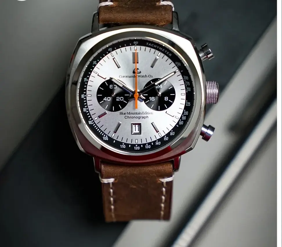 Coromandel Watch Co. Blue Mountain chronograph made in India