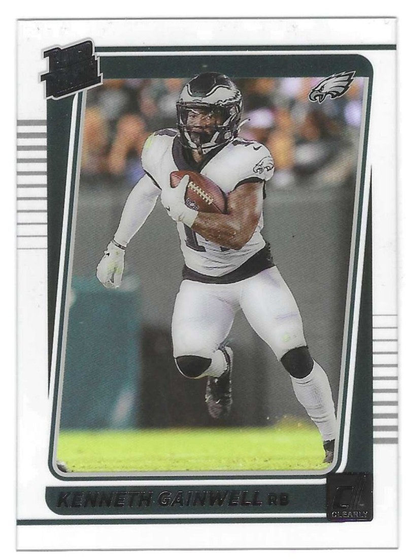 Kenneth Gainwell Rookie 2021 Clearly Donruss #68 Philadelphia Eagles