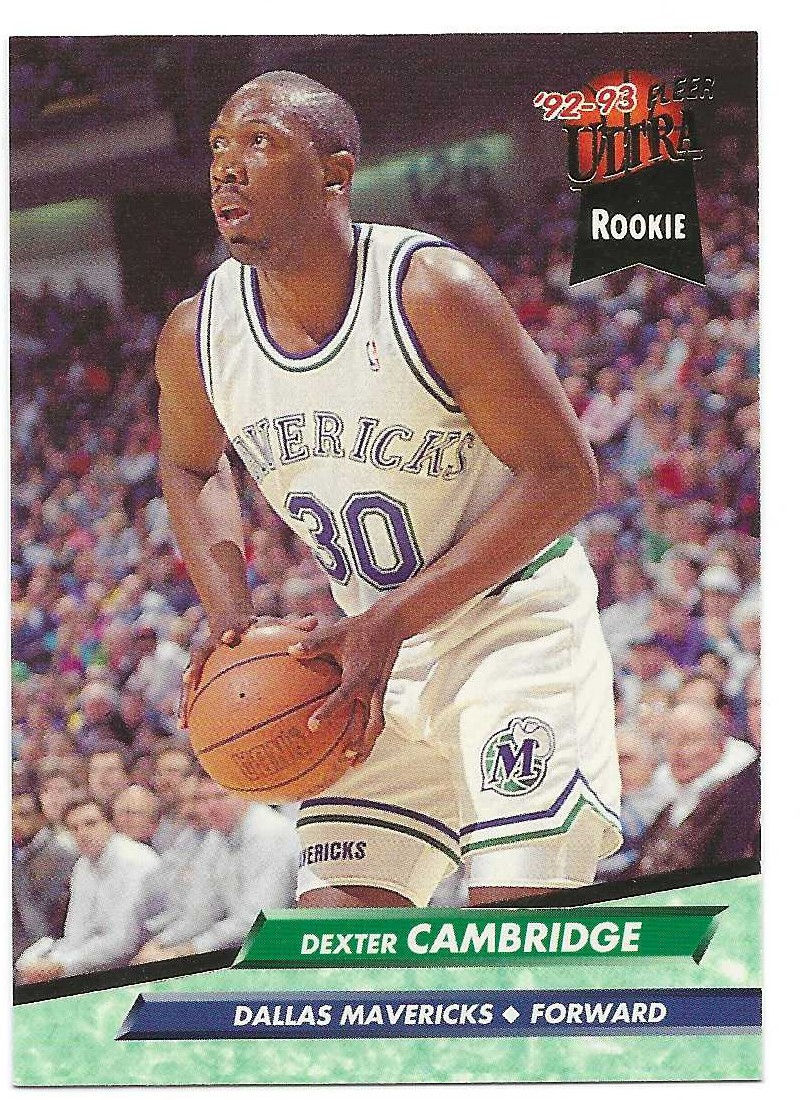 Dexter Cambridge Rookie 1992-93 Ultra #245 Dallas Mavericks