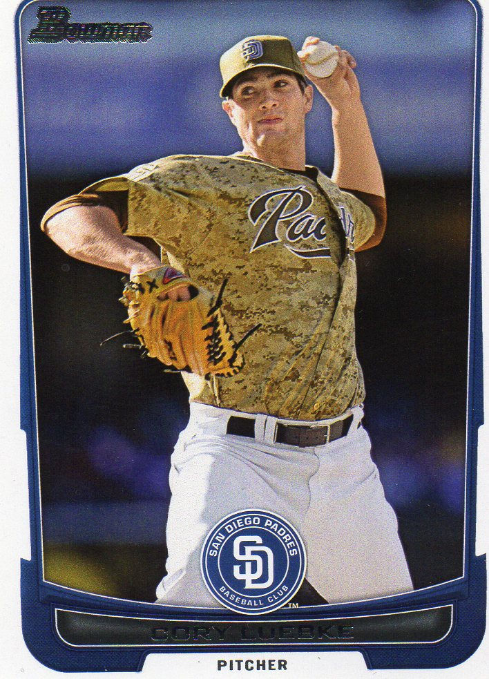 Cory Luebke 2012 Bowman #130 San Diego Padres