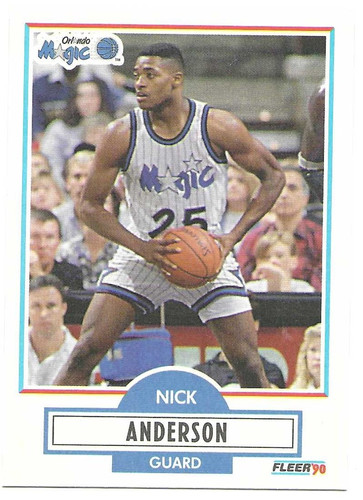 Nick Anderson Rookie 1990-91 Fleer #132 Orlando Magic mancavecards