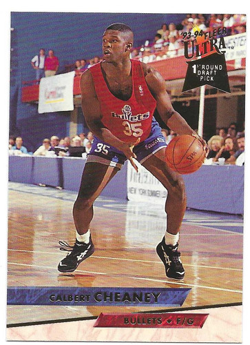 Calbert Cheaney Rookie 1993-94 Ultra #193 Washington Bullets