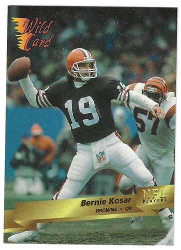 ニューボートカバープレイクラフト1750 BR 1992-1993 Bernie Kosar 1993 Wild Card #42 Cleveland Browns | mancavecards