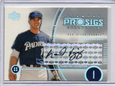 Ramon Vazquez 2004 UD Diamond Collection Pro Sigs #222 San Diego Padres