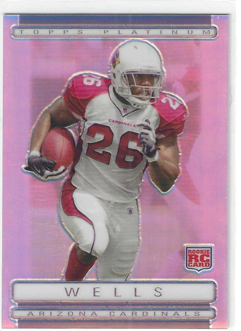 Chris Wells Rookie 2009 Topps Platinum Rookie Refractors #115 Arizona Cardinals