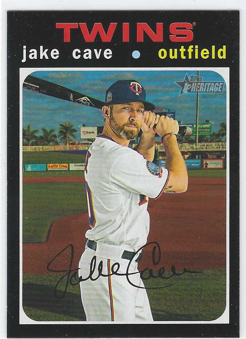 Jake Cave 2020 Topps Heritage #710 SP Minnesota Twins