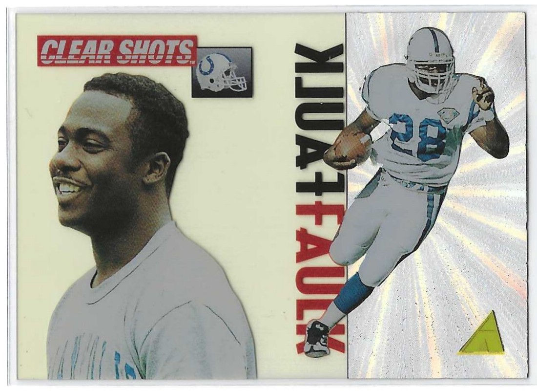 Marshall Faulk 1995 Pinnacle Clear Shots #7 Indianapolis Colts
