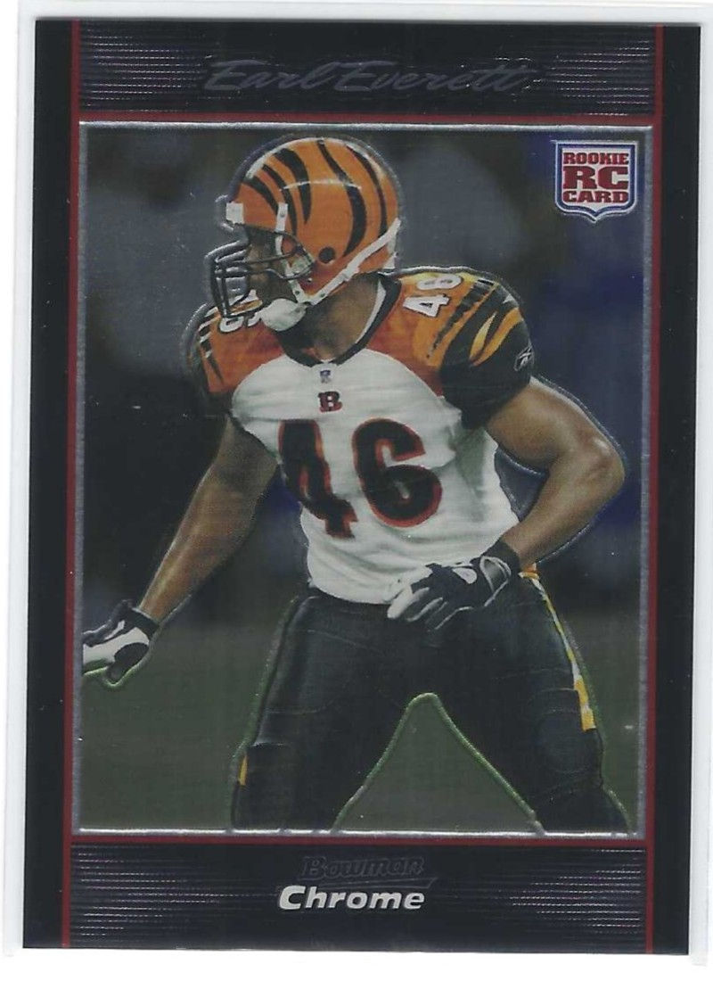 Earl Everett Rookie 2007 Bowman Chrome #BC34 Cincinnati Bengals