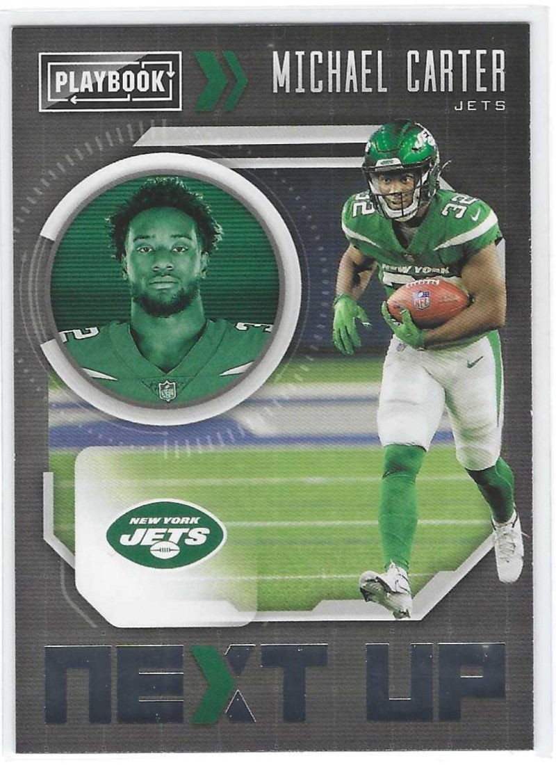 Michael Carter 2021 Playbook Next Up #NXT-MCA New York Jets