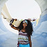 woman and skateboard