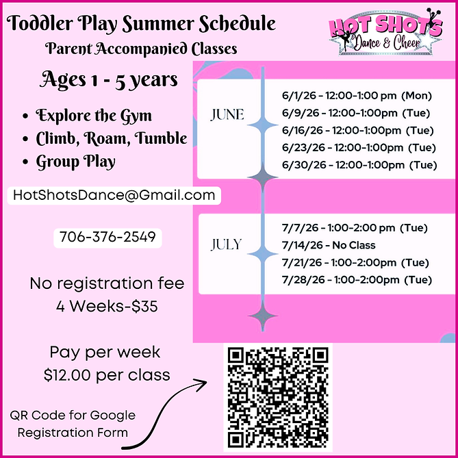 Toddler Play Summer 2026 Flyer